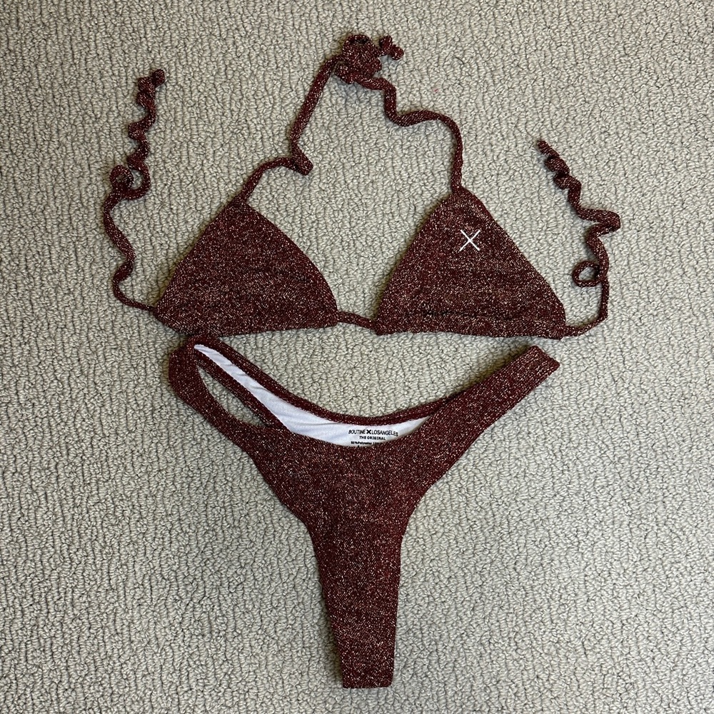 Boutine LA rust shimmer bikini